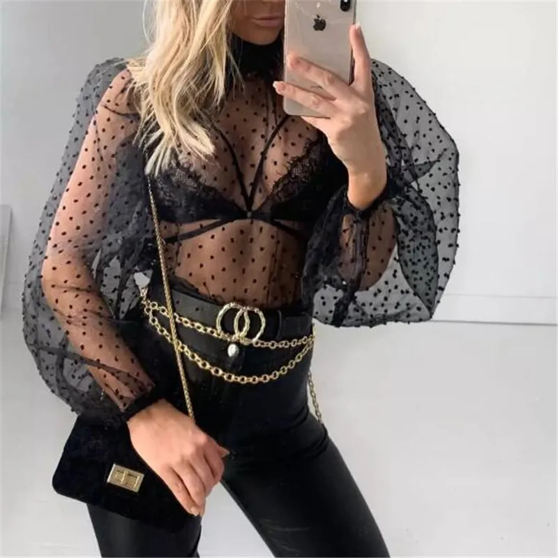 Women Mesh Puff Sleeve Tops Shirt 2023 New Summer Spring Ladies Sexy Casual Perspective Blouse Tops See Through Female Blusas
Women Mesh Puff Sleeve Tops Shirt 2023 New Summer Spring Ladies Sexy Casual Perspective Blouse Tops See Through Female Blusas