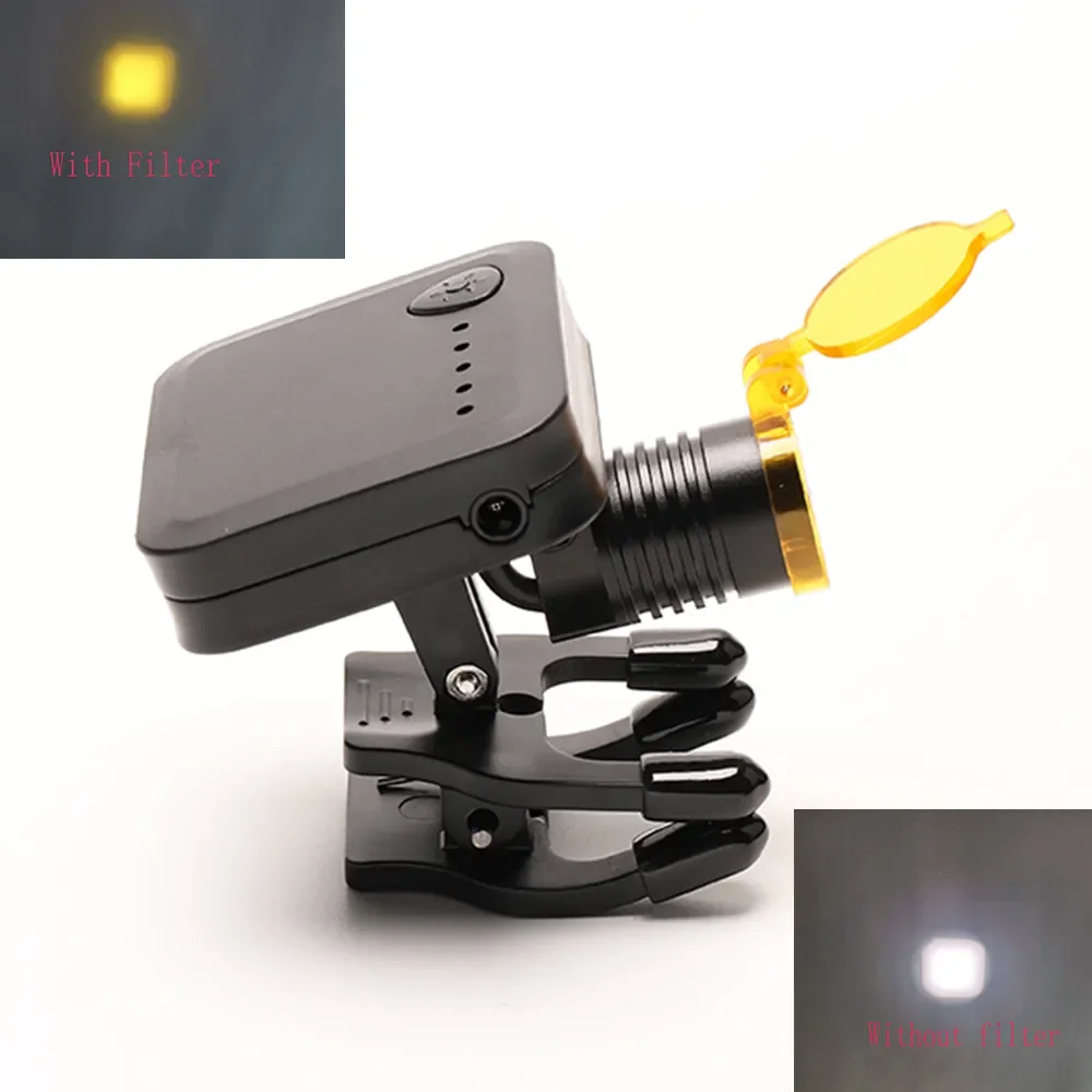 Dentistry 3W Wireless Headlight Headlamp Portable For Dental Loupes Lab Medical Magnifiers With Glasses Clip Yellow Filter
Dentistry 3W Wireless Headlight Headlamp Portable For Dental Loupes Lab Medical Magnifiers With Glasses Clip Yellow Filter