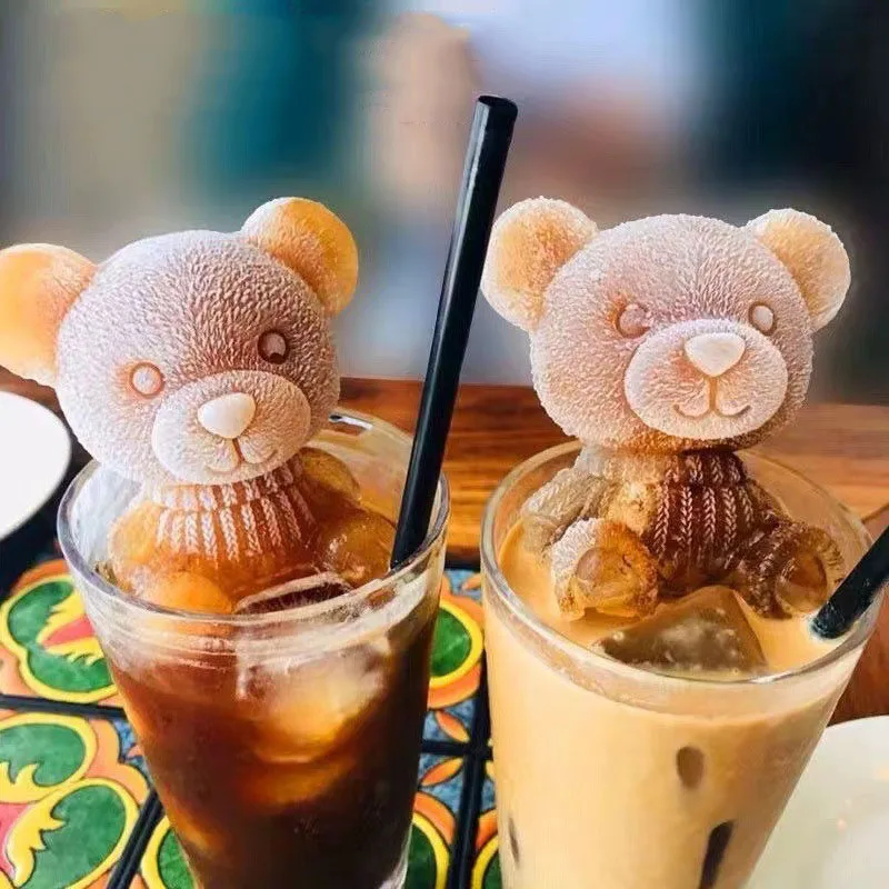 Cute Bear Animal Shape Silicone Ice Cube Mold Kawaii Popsicle Mould Creative DIY Tool Kitchen Gadgets For Bartender Whiskey Wine
Cute Bear Animal Shape Silicone Ice Cube Mold Kawaii Popsicle Mould Creative DIY Tool Kitchen Gadgets For Bartender Whiskey Wine
