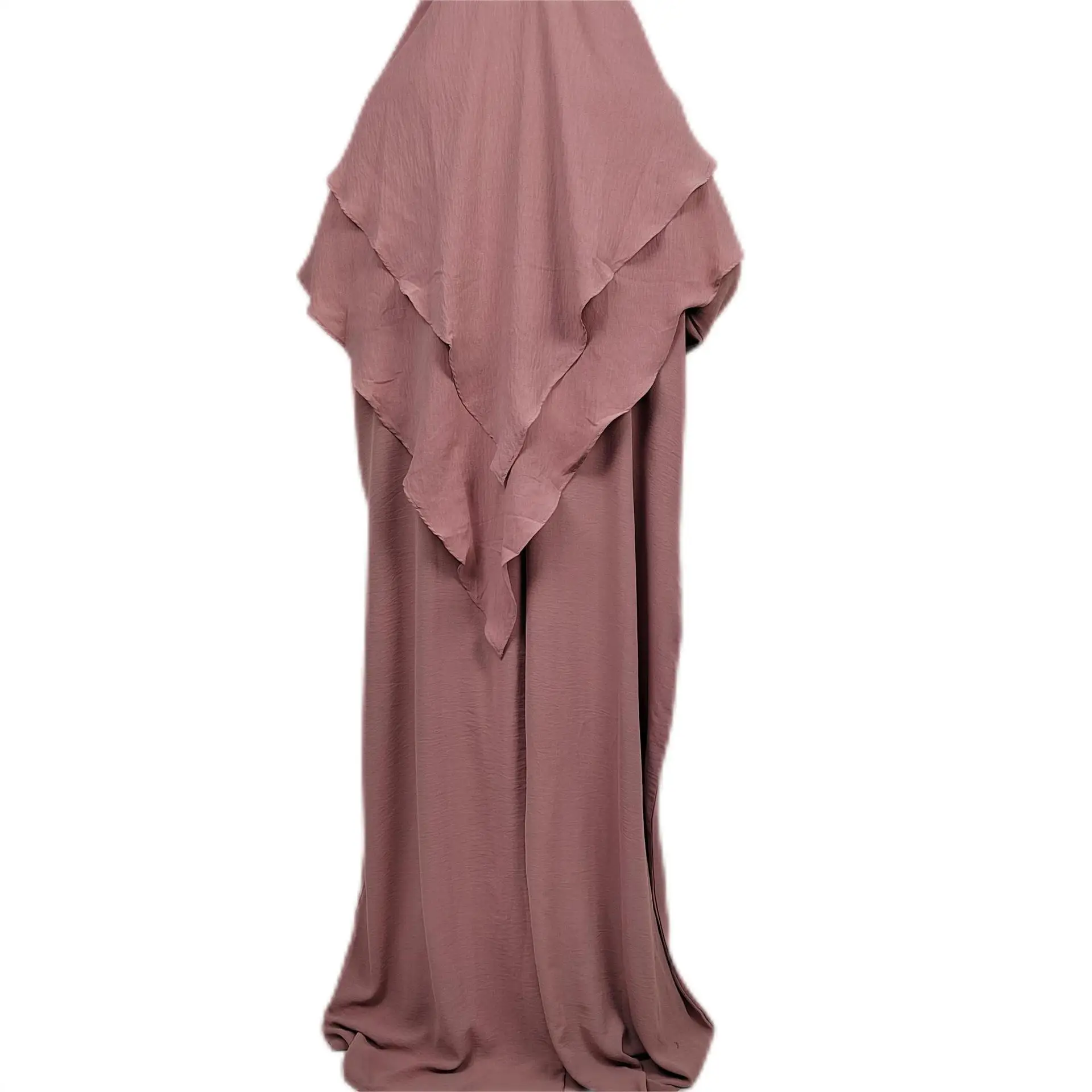Jilbab Prayer Clothes Women Ramadan Islamic Jilbeb 2 Piece Set Dubai Turkish Modest Outfit Layered Khimar Scarf Hijab+Long Dress
Jilbab Prayer Clothes Women Ramadan Islamic Jilbeb 2 Piece Set Dubai Turkish Modest Outfit Layered Khimar Scarf Hijab+Long Dress