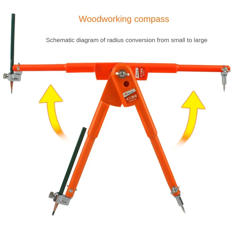 45 Steel Circular Marking Scribe Wood Working Drawing Compass Industry Tool Multi-function Circle Drawing Device 90 / 150cm
45 Steel Circular Marking Scribe Wood Working Drawing Compass Industry Tool Multi-function Circle Drawing Device 90 / 150cm