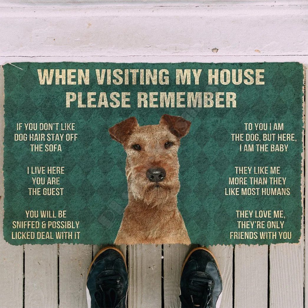 3D Please Remember Irish Terrier Dogs House Rules Doormat Non Slip Door Floor Mats Decor Porch Doormat 
3D Please Remember Irish Terrier Dogs House Rules Doormat Non Slip Door Floor Mats Decor Porch Doormat