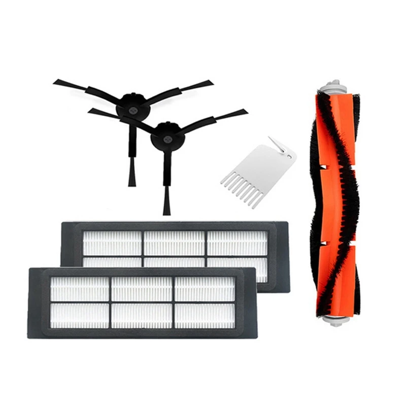 Запчасти для пылесоса Xiaomi Roborock T4 T6, сменные детали, основная и боковая щетки, фильтр НЕРА
Запчасти для пылесоса Xiaomi Roborock T4 T6, сменные детали, основная и боковая щетки, фильтр НЕРА