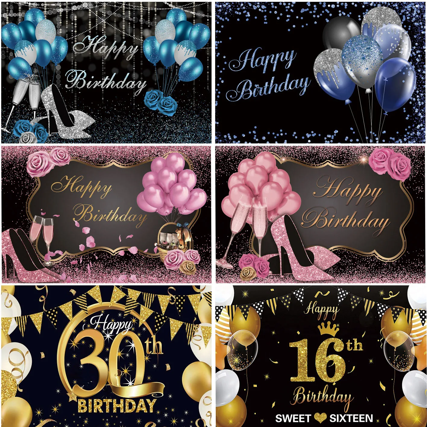 Happy Birthday Party Decoration Customized Poster Backgrounds Photocall Golden Balloons Portrait Photographic Photo Backdrops
Happy Birthday Party Decoration Customized Poster Backgrounds Photocall Golden Balloons Portrait Photographic Photo Backdrops