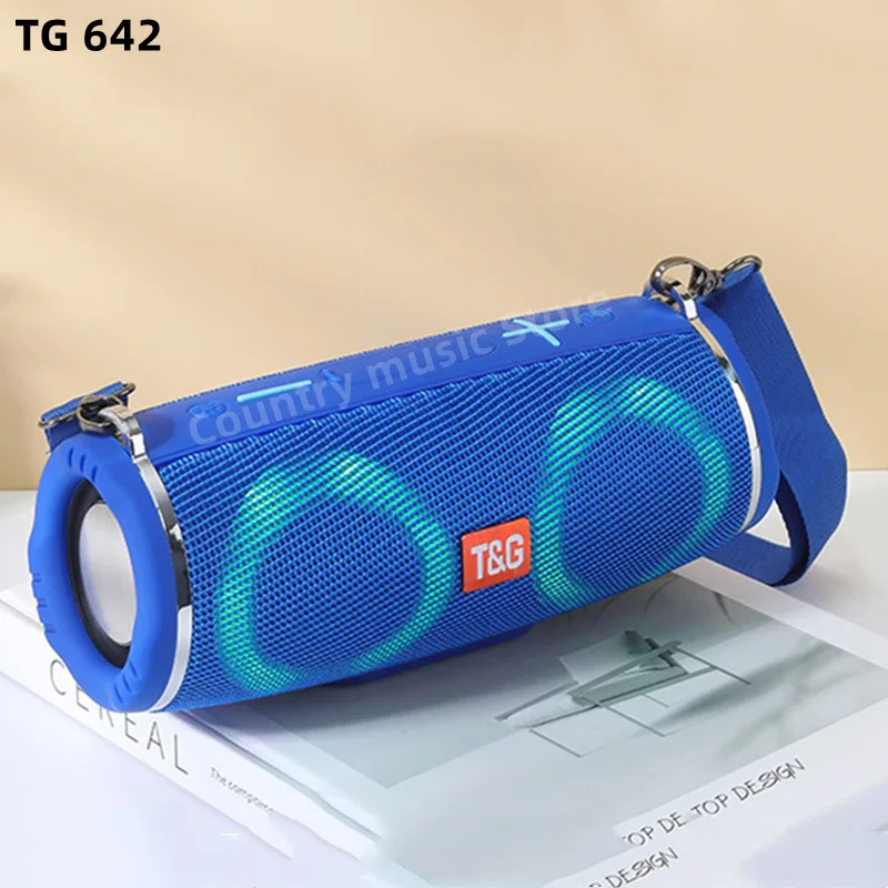 Bluetooth-динамик TG642, Портативная Беспроводная колонка, яркая Женская компактная Водонепроницаемая уличная колонка с сабвуфером, TF, USB, FM
Bluetooth-динамик TG642, Портативная Беспроводная колонка, яркая Женская компактная Водонепроницаемая уличная колонка с сабвуфером, TF, USB, FM