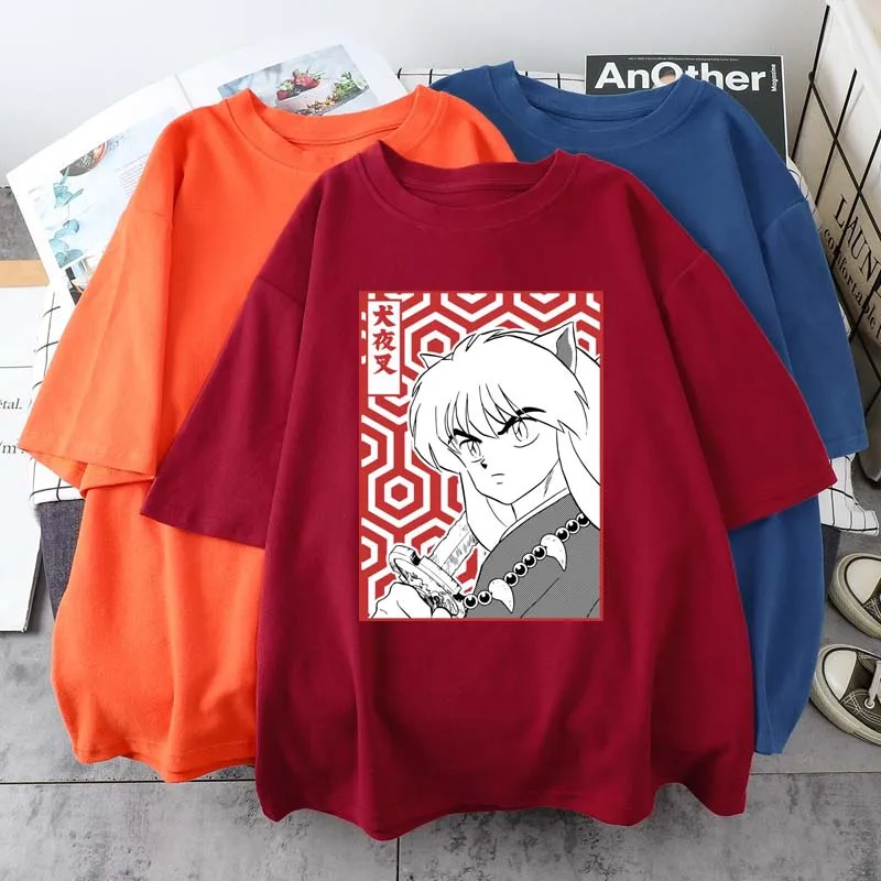 Japanese Classic Anime Lnuyasha Print Top Summer Casual Harajuku Daily Short-Sleeved 14-Color Cotton Round Neck Neutral T-Shirt
Japanese Classic Anime Lnuyasha Print Top Summer Casual Harajuku Daily Short-Sleeved 14-Color Cotton Round Neck Neutral T-Shirt