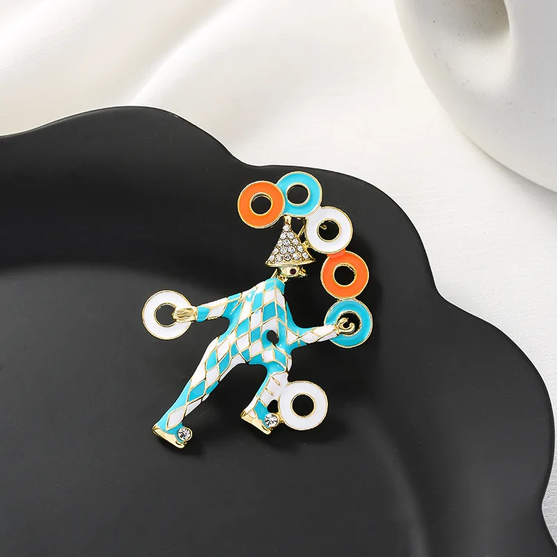 Minar Funny Rainbow Enamel Cartoon Circus Clown Brooches for Women 2022 Metal Alloy Geometric Cute Brooch Cardigan Accessories
Minar Funny Rainbow Enamel Cartoon Circus Clown Brooches for Women 2022 Metal Alloy Geometric Cute Brooch Cardigan Accessories