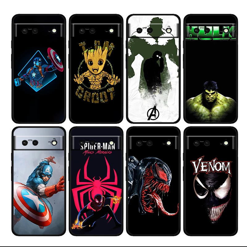 Groot Marvel Avengers Shockproof Cover For Google Pixel 7 6 6A 5 4 5A 4A XL Pro TPU Soft Silicone Black Phone Case Coque Fundas
Groot Marvel Avengers Shockproof Cover For Google Pixel 7 6 6A 5 4 5A 4A XL Pro TPU Soft Silicone Black Phone Case Coque Fundas