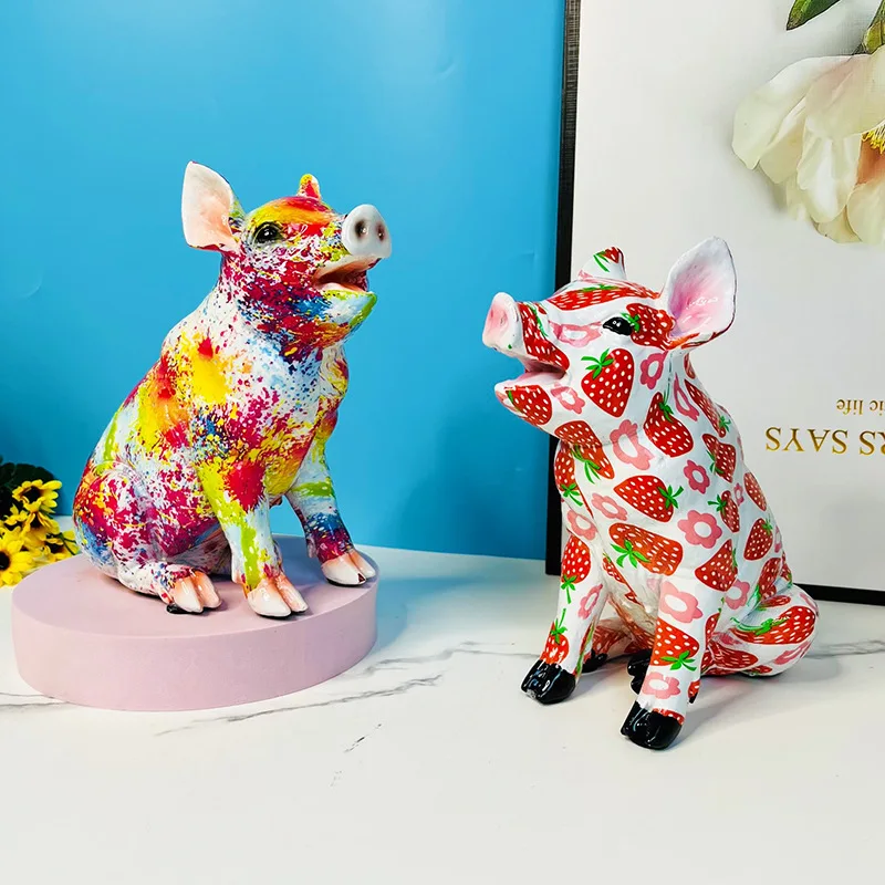 Good Luck Cute Piglet Ornaments Home Living Room Decorations Statue Resin Crafts High-grade Desktop Decor, Valentine's Day Gift
Good Luck Cute Piglet Ornaments Home Living Room Decorations Statue Resin Crafts High-grade Desktop Decor, Valentine's Day Gift