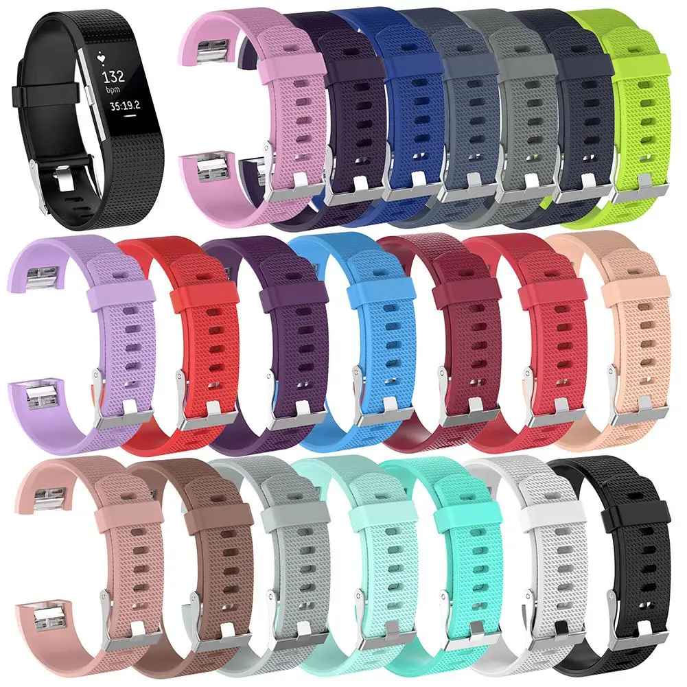 

Silicone Wrist Strap For Fitbit Charge 2 Band Smart Wristband Accessories Replacement Watchband For Fitbit Charge 2