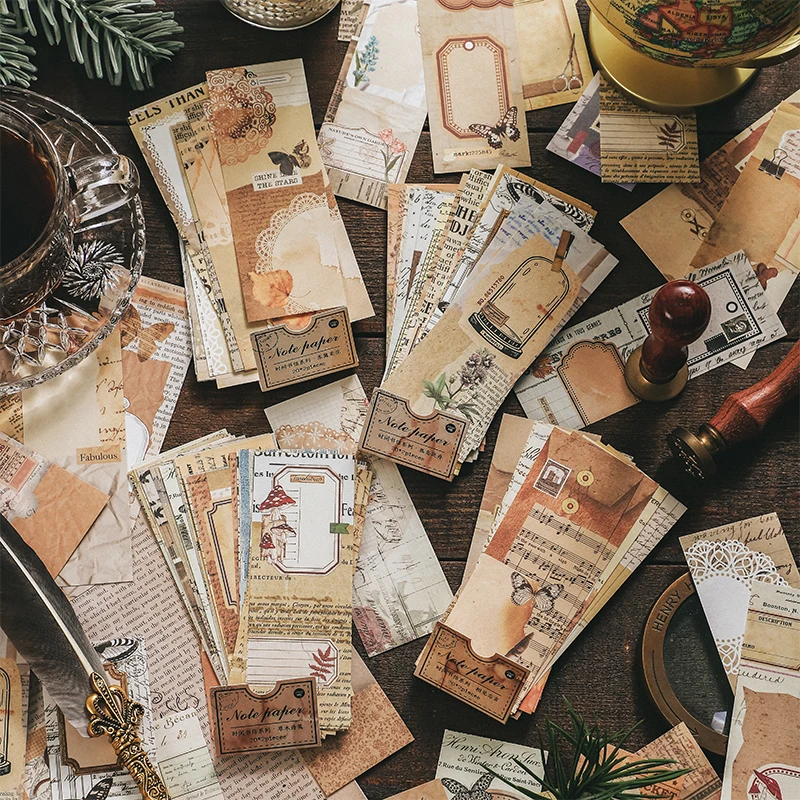 40pcs Vintage Junk Journal paper Decorative DIY Scrapbooking School Stationery Supplies Decor Junk Journal Materials Notes Paper
40pcs Vintage Junk Journal paper Decorative DIY Scrapbooking School Stationery Supplies Decor Junk Journal Materials Notes Paper