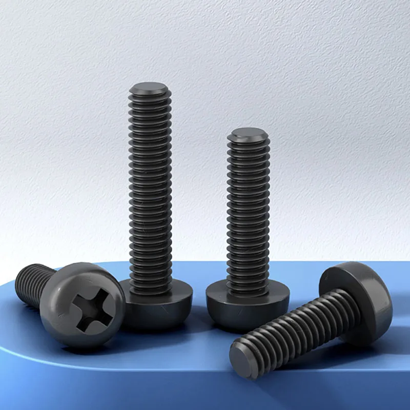 10/20 Pc Black Nylon Round Pan Head Phillips Cross Screws Plastic Screws M5 M6 M8 PA66 Black Plastic Bolts
10/20 Pc Black Nylon Round Pan Head Phillips Cross Screws Plastic Screws M5 M6 M8 PA66 Black Plastic Bolts