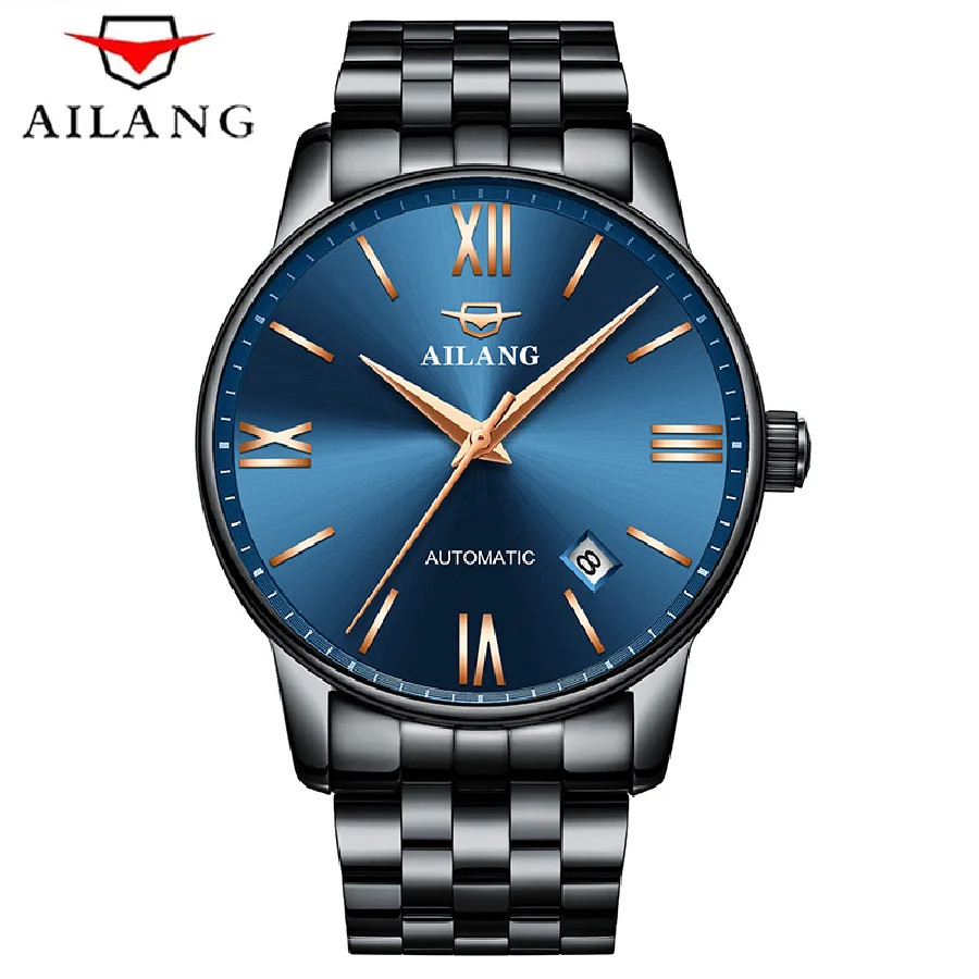 AILANG Top Brand Simple Men's Stainless Steel Calendar Automatic Mechanical Watch Luxury Rose Gold Hands Men Watch Waterproof
AILANG Top Brand Simple Men's Stainless Steel Calendar Automatic Mechanical Watch Luxury Rose Gold Hands Men Watch Waterproof