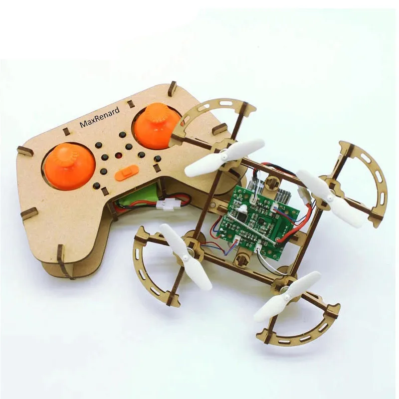 MaxRenard Remote Control Drone Toy Aircraft DIY Helicopters Wooden Assembly Set High Quadcopter Aircraft Model Teaching for Kids
MaxRenard Remote Control Drone Toy Aircraft DIY Helicopters Wooden Assembly Set High Quadcopter Aircraft Model Teaching for Kids