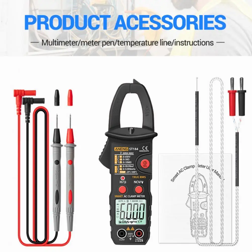 Reliable Automatic Clamp Multimeter Diode Simple Use Electrical Tester Meter Backlight Screen Digital Clamp Multimeter
Reliable Automatic Clamp Multimeter Diode Simple Use Electrical Tester Meter Backlight Screen Digital Clamp Multimeter