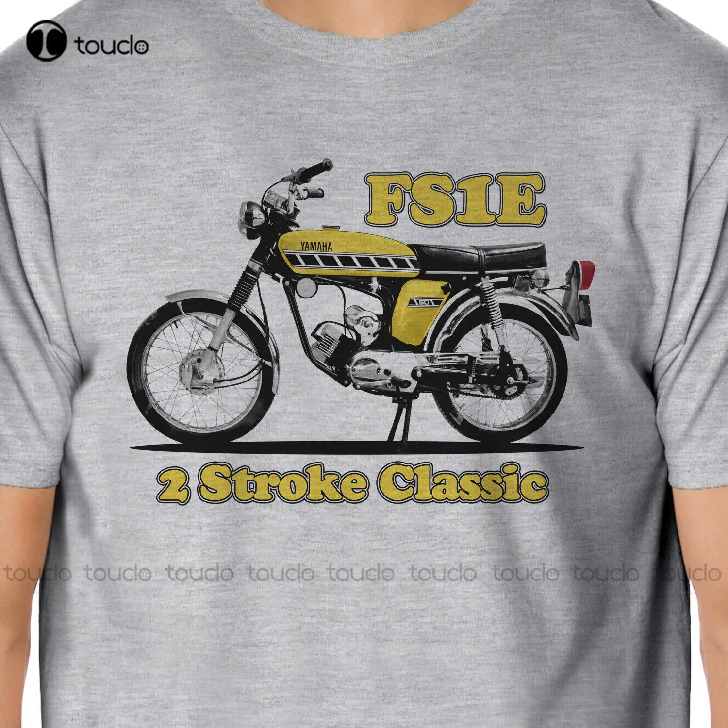 

Retro Bikes - Yama Fs1E Classic Moped Inspired T-Shirt New Brand Clothing Custom Special Print Men Photo T Shirts
