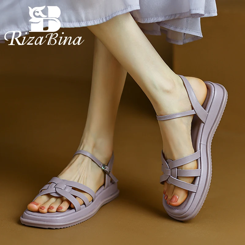 RIZABINA Genuine Leather Sandals For Women 2022 Ins Fashion Outdoor Casual Daily Shoes Woman Ladies Footwear Size 34-40
RIZABINA Genuine Leather Sandals For Women 2022 Ins Fashion Outdoor Casual Daily Shoes Woman Ladies Footwear Size 34-40