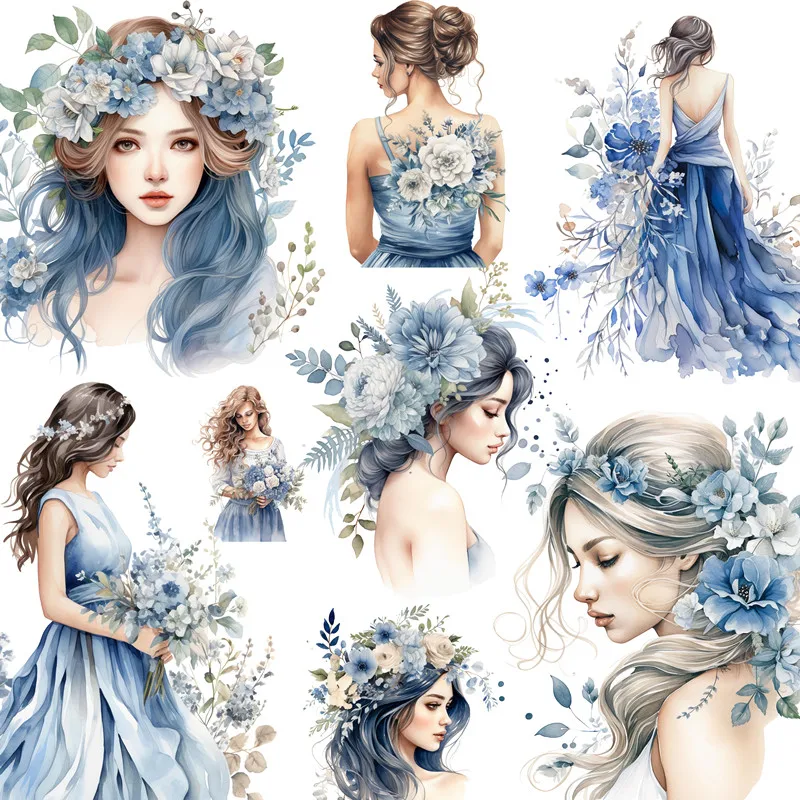 Blue Flower Girl Stickers Crafts And Scrapbooking stickers kids toys book Decorative sticker DIY Stationery
Blue Flower Girl Stickers Crafts And Scrapbooking stickers kids toys book Decorative sticker DIY Stationery