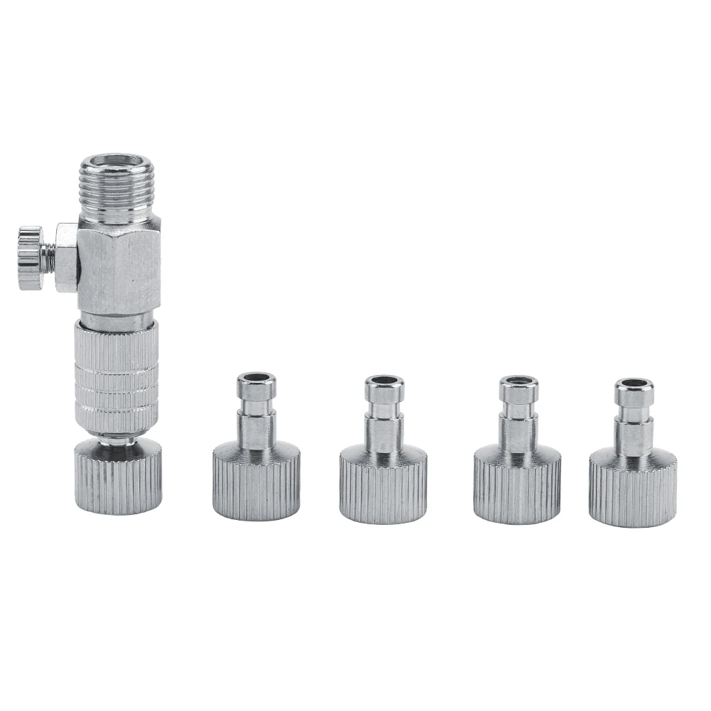 Disconnect Adapter Airbrush Air Horse Quick Connecter Set 1/8'' Fittings Part with 4 Fittings
Disconnect Adapter Airbrush Air Horse Quick Connecter Set 1/8'' Fittings Part with 4 Fittings