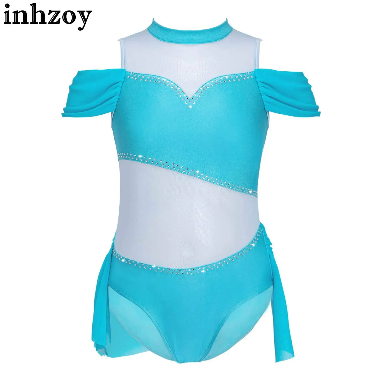 Kids Girls Ballet Lyrical Dance Leotard Sleeveless Off-shoulder Mesh Splice Hollow Back Jumpsuit Bodysuit Gymnastic Costume
Kids Girls Ballet Lyrical Dance Leotard Sleeveless Off-shoulder Mesh Splice Hollow Back Jumpsuit Bodysuit Gymnastic Costume