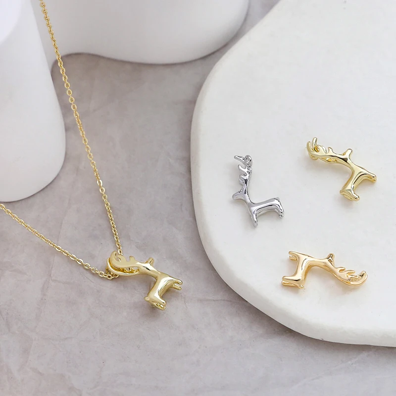 6pcs Copper Plated Gold Fawn Pendant DIY Handmade Jewelry Hand Necklace Ear Pendant Accessories Materials Charms
6pcs Copper Plated Gold Fawn Pendant DIY Handmade Jewelry Hand Necklace Ear Pendant Accessories Materials Charms