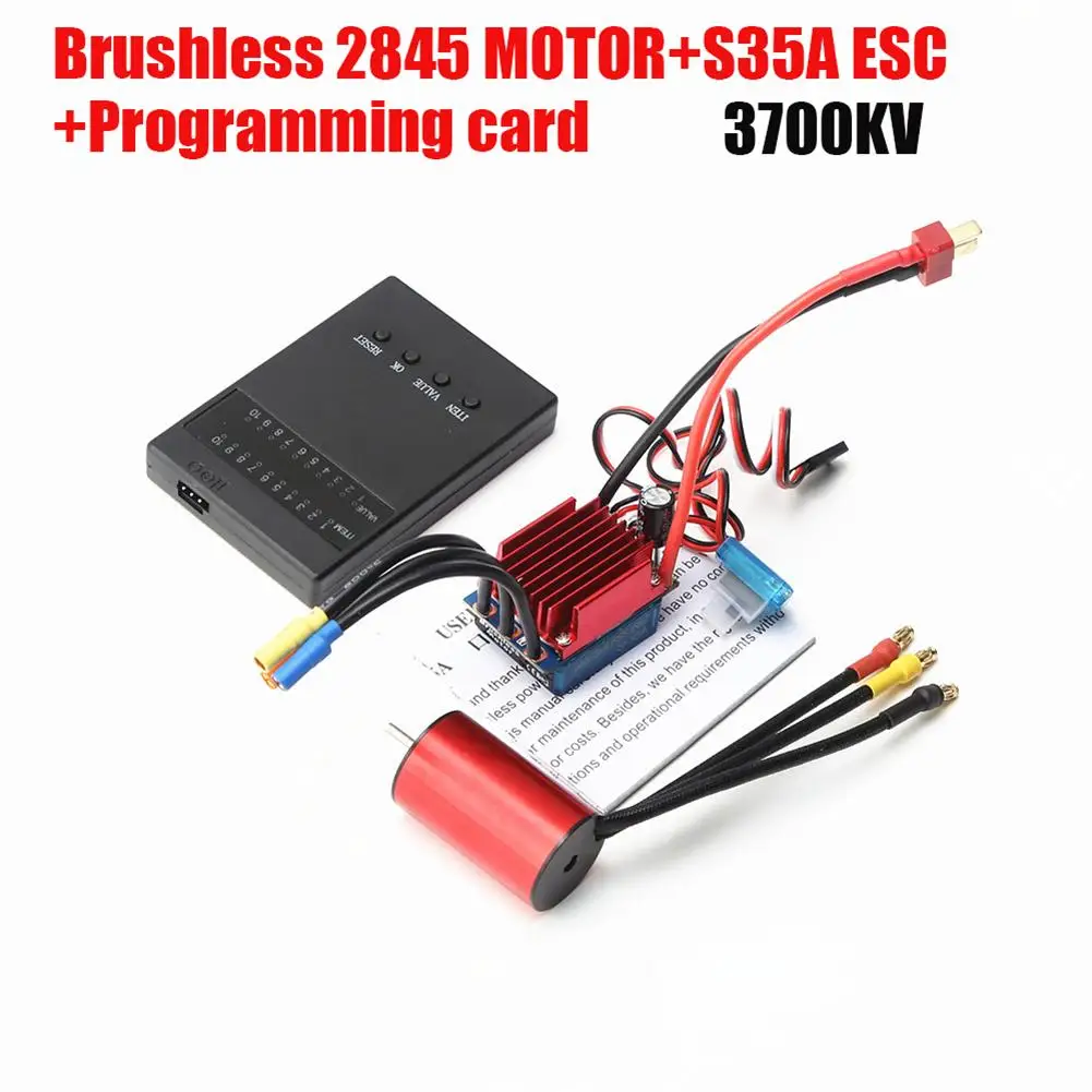 S2845 2845 3.175mm Waterproof Brushless Motor 2800kv/3700kv/4400kv/5900kv & 35A Brushless ESC For Traxxas Trx4 HSP 1/12 Rc Car
S2845 2845 3.175mm Waterproof Brushless Motor 2800kv/3700kv/4400kv/5900kv & 35A Brushless ESC For Traxxas Trx4 HSP 1/12 Rc Car