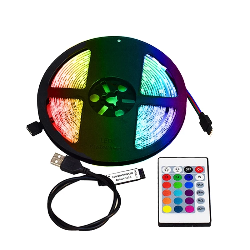 Светодиодные ленты с USB, контроллер, Гибкая RGB 5050, декоративная светильник Светка, лампа, ночсветильник, светящаяся лента для спальни, 5 м
Светодиодные ленты с USB, контроллер, Гибкая RGB 5050, декоративная светильник Светка, лампа, ночсветильник, светящаяся лента для спальни, 5 м