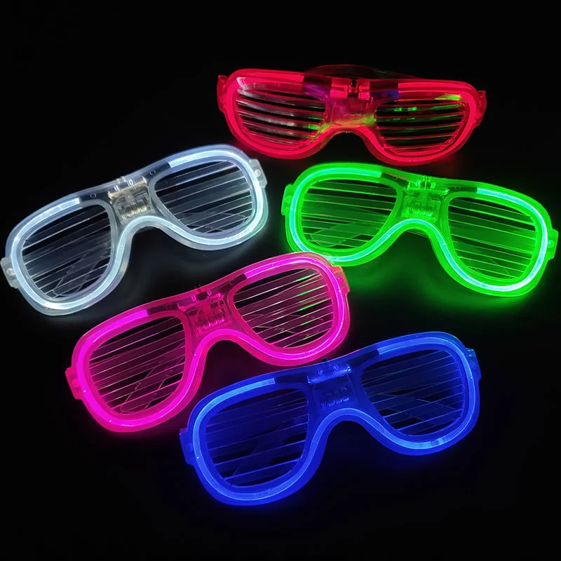 Luminous Shutter Glasses LED Bar Nightclub Atmosphere Props Adult Net Red Flashing Disco Cold Light Glasses
Luminous Shutter Glasses LED Bar Nightclub Atmosphere Props Adult Net Red Flashing Disco Cold Light Glasses