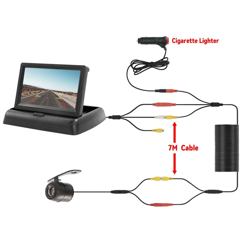 Автомобильный Монитор MJDOUD С Камерой Заднего Вида, 4,3-дюймовый TFT LCD HD-дисплей
Автомобильный Монитор MJDOUD С Камерой Заднего Вида, 4,3-дюймовый TFT LCD HD-дисплей