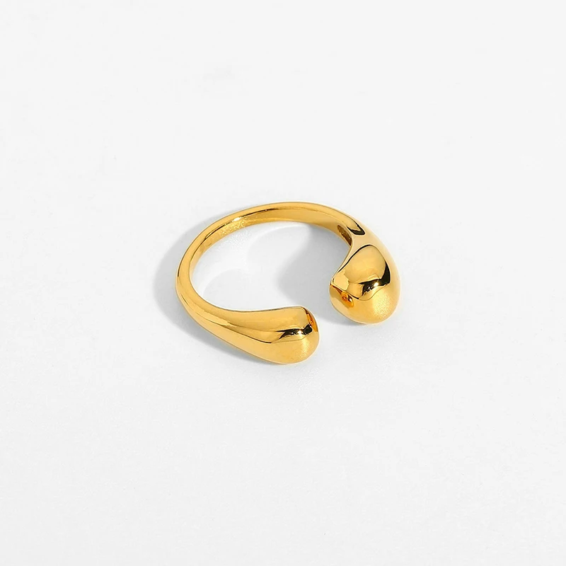 High Quality 18K Gold Plated Stainless Steel Open Dome Rings for Women Metal Charm Rings Jewelry Accessories Waterproof
High Quality 18K Gold Plated Stainless Steel Open Dome Rings for Women Metal Charm Rings Jewelry Accessories Waterproof