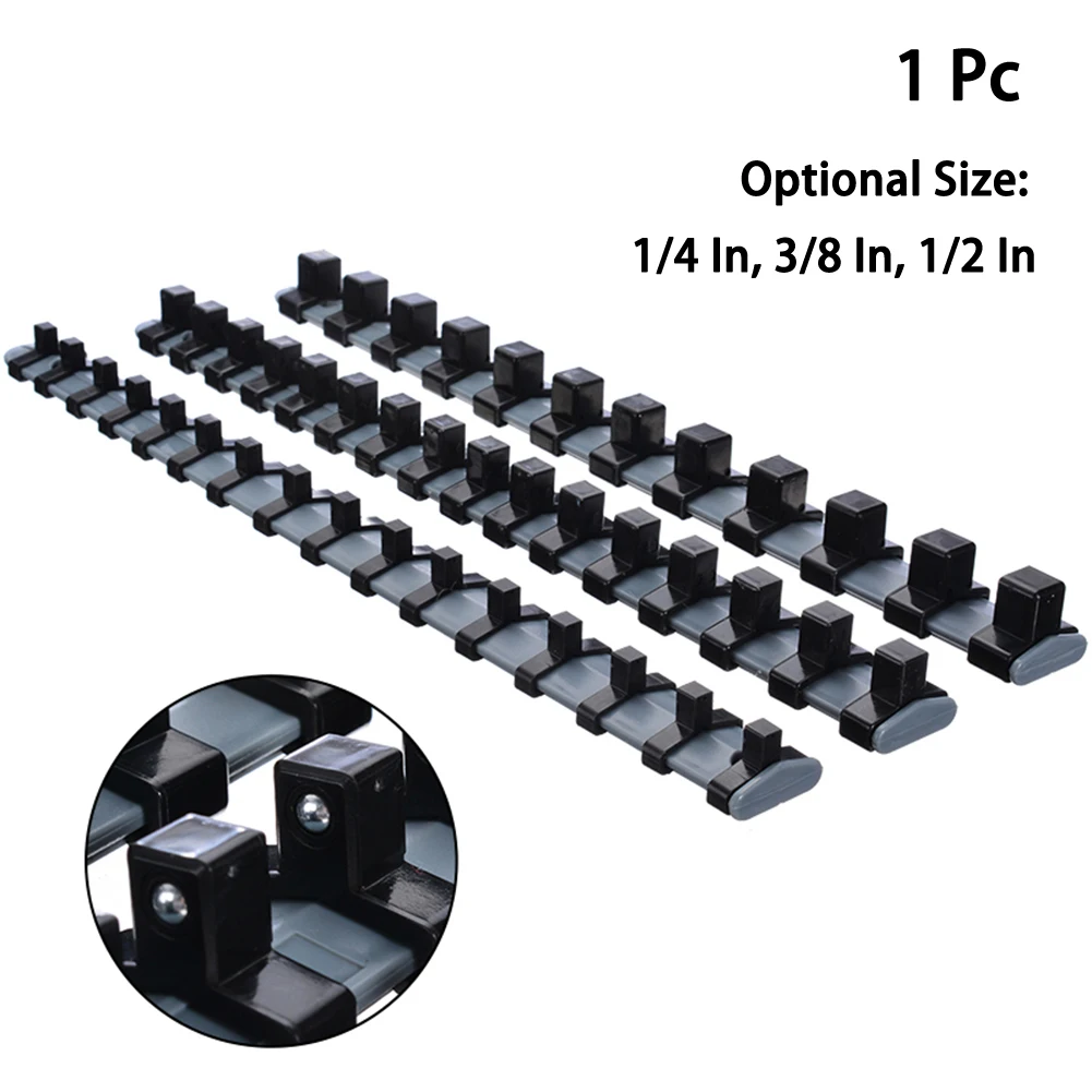 1pc 340mm Plastic Socket Tray Rail Rack For 1/4" 3/8" 1/2" Socket Wrench Holders Home Tools Storage Organizer
1pc 340mm Plastic Socket Tray Rail Rack For 1/4" 3/8" 1/2" Socket Wrench Holders Home Tools Storage Organizer