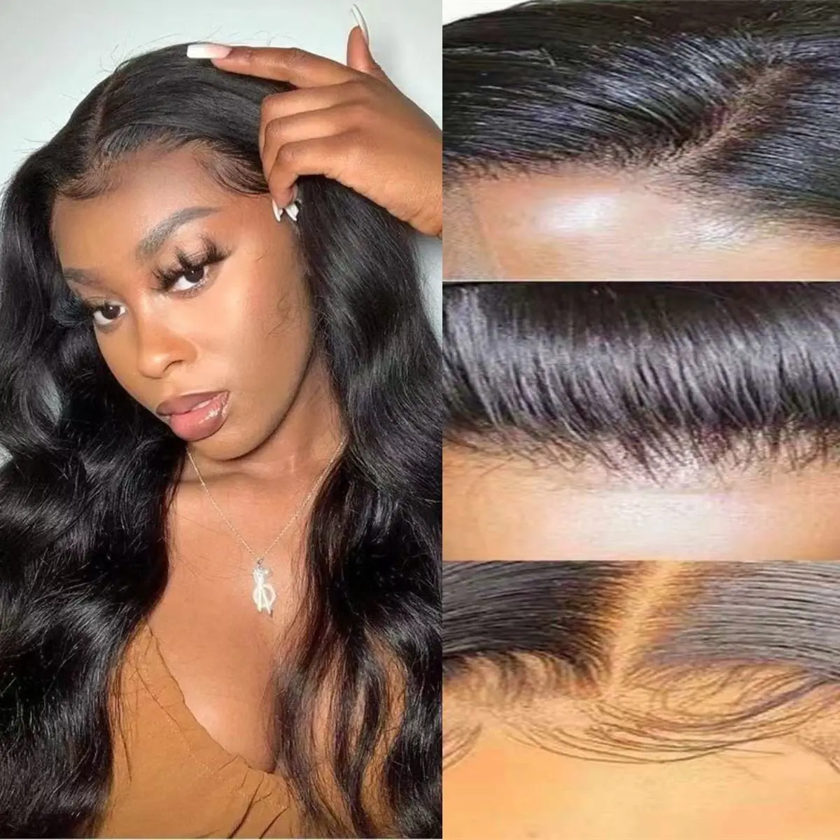 Long Body Wave Lace Front Wig With Bangs Transparent 13x4 Lace Frontal Wigs for Women Natural Heat Resistant Synthetic
Long Body Wave Lace Front Wig With Bangs Transparent 13x4 Lace Frontal Wigs for Women Natural Heat Resistant Synthetic