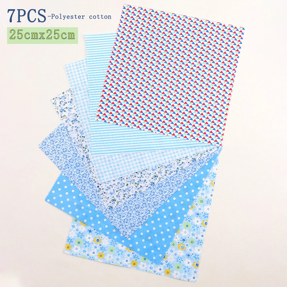 7pcs DIY Assorted Floral Printed Patchwork Polyester Cotton Fabric Cloth Crafts Bundle Sewing Quilting Accessories 25x25cm
7pcs DIY Assorted Floral Printed Patchwork Polyester Cotton Fabric Cloth Crafts Bundle Sewing Quilting Accessories 25x25cm