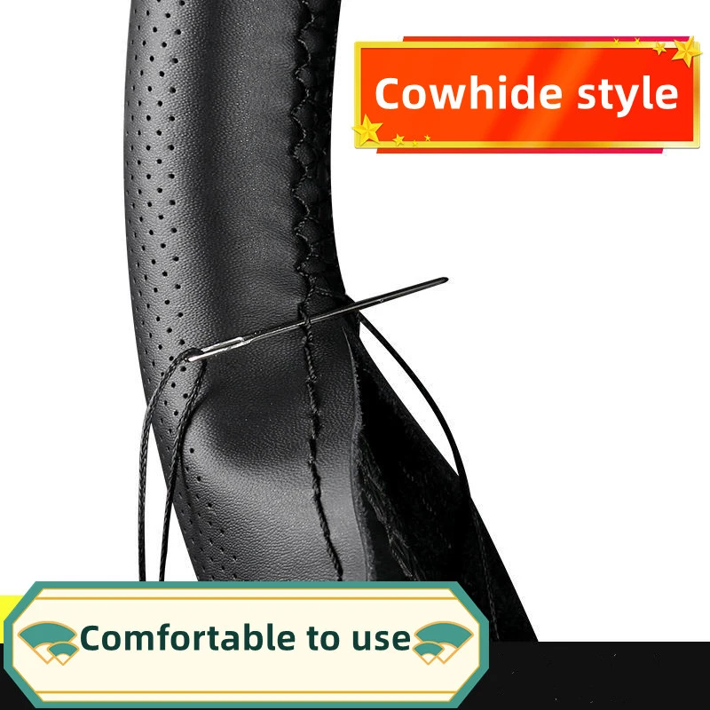 Car steering wheel cover hand-stitched cow leather steering wheel cover leather all-season universal head layer cow leather
Car steering wheel cover hand-stitched cow leather steering wheel cover leather all-season universal head layer cow leather
