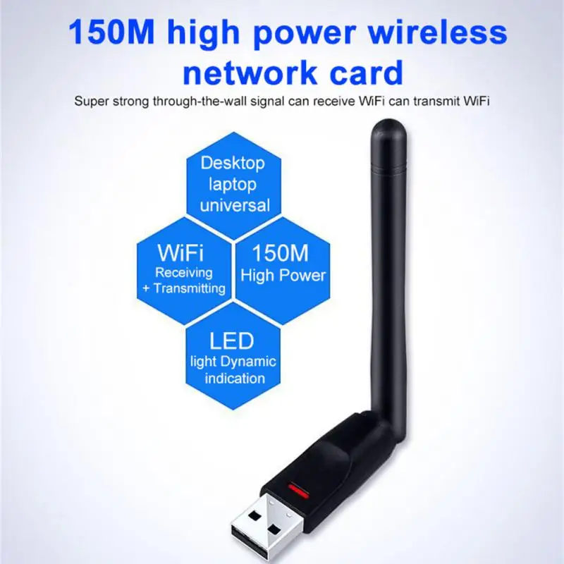 2.4g Antenna Usb Wireless Network Card Lan Wi-fi Receiver Usb 150mbps Transmission For Windows Linux Wireless Network Card
2.4g Antenna Usb Wireless Network Card Lan Wi-fi Receiver Usb 150mbps Transmission For Windows Linux Wireless Network Card