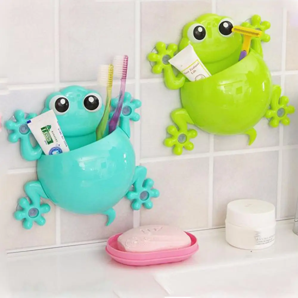 Kids Toothbrush Holder Cartoon Frog for Home Bathroom Wall Mounted Toothbrush Suction Cup Toothpaste Storage
Kids Toothbrush Holder Cartoon Frog for Home Bathroom Wall Mounted Toothbrush Suction Cup Toothpaste Storage