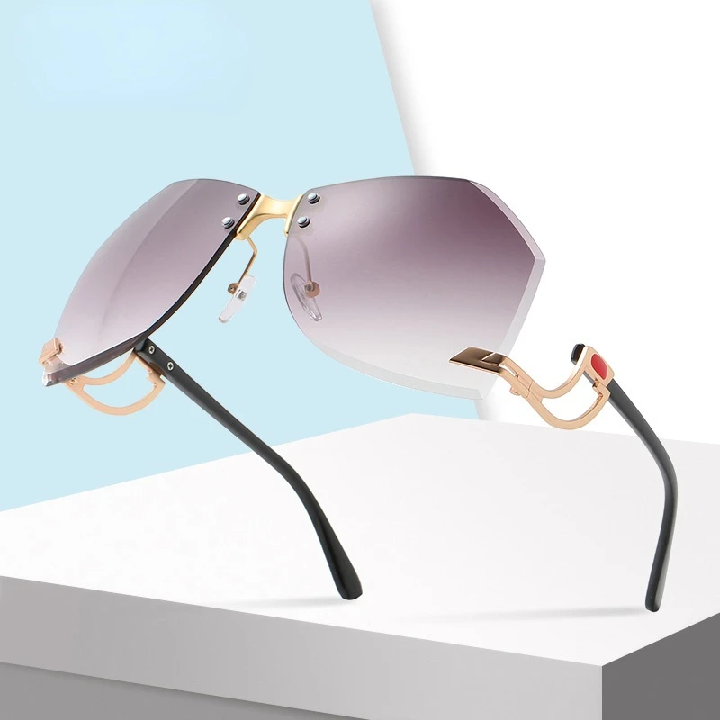 New Irregular Rimless Sunglasses Women Brand Designer Alloy Frame Oversize Gradient Sun Glasses Fashion Female Clear Shades
New Irregular Rimless Sunglasses Women Brand Designer Alloy Frame Oversize Gradient Sun Glasses Fashion Female Clear Shades