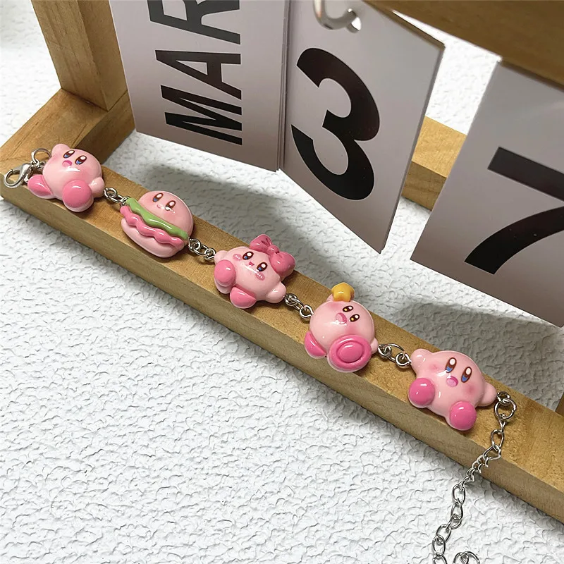 Cartoon Cute Anime Multiple Pink Kirby Sweet Cool Colorful Resin Adjustable Bracelets Kawaii Versatile Gift for Best Friends
Cartoon Cute Anime Multiple Pink Kirby Sweet Cool Colorful Resin Adjustable Bracelets Kawaii Versatile Gift for Best Friends