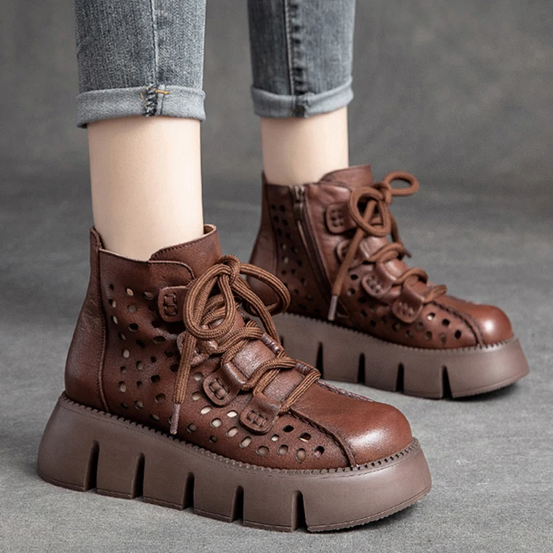Platform Motorcycle Boots Flats Hollow Women Sandals New 2022 Spring Summer Breathable Cool Boots Sandals Shallow Women Shoes
Platform Motorcycle Boots Flats Hollow Women Sandals New 2022 Spring Summer Breathable Cool Boots Sandals Shallow Women Shoes