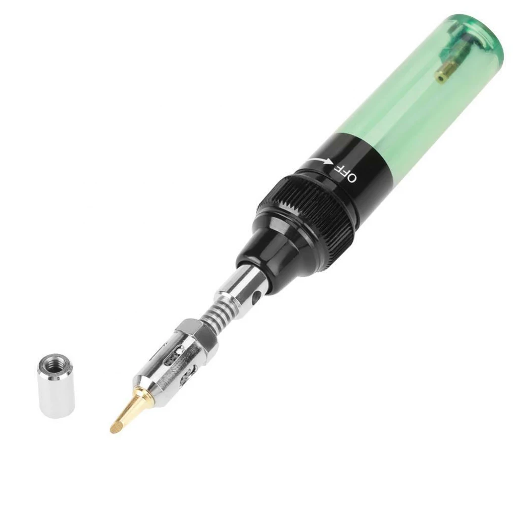 3-in-1 Fuel Blow Torch Wireless Soldering Iron Kit Solder Cordless Welding Tools Translucent Green
3-in-1 Fuel Blow Torch Wireless Soldering Iron Kit Solder Cordless Welding Tools Translucent Green