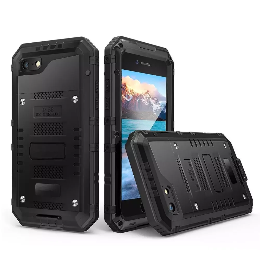 Waterproof IP68 Heavy Duty Hybrid Tough Rugged Armor Metal for iPhone 11 12 13 Pro Max XR Xs 8 7 6 6s Plus Shockproof Cover
Waterproof IP68 Heavy Duty Hybrid Tough Rugged Armor Metal for iPhone 11 12 13 Pro Max XR Xs 8 7 6 6s Plus Shockproof Cover