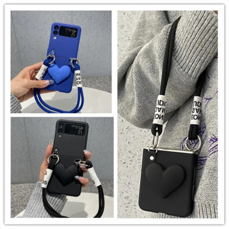 Korea Fashion Heart Crossbody Chain Short Bracelet Phone Case For Samsung Galaxy Z Flip 4 Case Z Flip 3 Cover With Rope
Korea Fashion Heart Crossbody Chain Short Bracelet Phone Case For Samsung Galaxy Z Flip 4 Case Z Flip 3 Cover With Rope