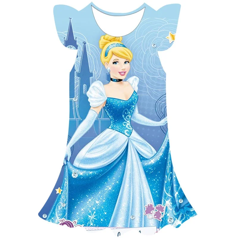 Cinderella Girls Dress New Children's Clothing Summer New Cartoon Rapunzel Belle Princess Dress Disney Series Casual Skirt 1-10Y
Cinderella Girls Dress New Children's Clothing Summer New Cartoon Rapunzel Belle Princess Dress Disney Series Casual Skirt 1-10Y