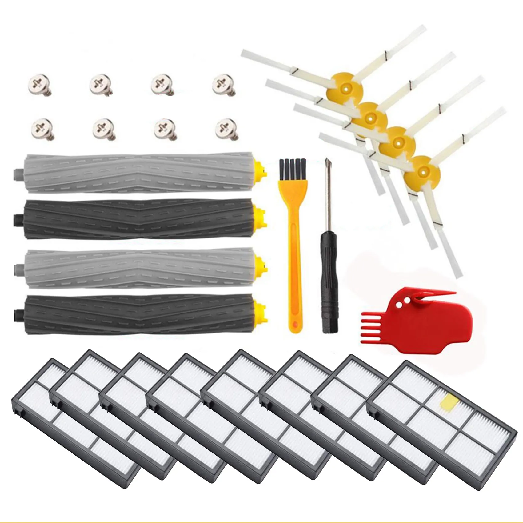 for IRobot Roomba Parts Kit Series 800 860 865 866 870 871 880 885 886 890 900 960 966 980 - Brushes and Filters Parts
for IRobot Roomba Parts Kit Series 800 860 865 866 870 871 880 885 886 890 900 960 966 980 - Brushes and Filters Parts