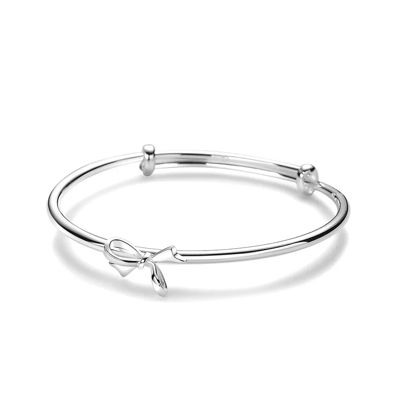 

Yicheng S999 Pure Silver Bow Bracelet Sweet Girlish Style Niche High-Grade Sense Artistic Style Sterling Silver Temperamental Je