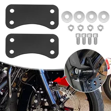 Motorcycle Front Wheel Fender Riser Kit Lift Bracket Spacer Adapter Set Motocross Accessories For Harley Touring Model 2014-up