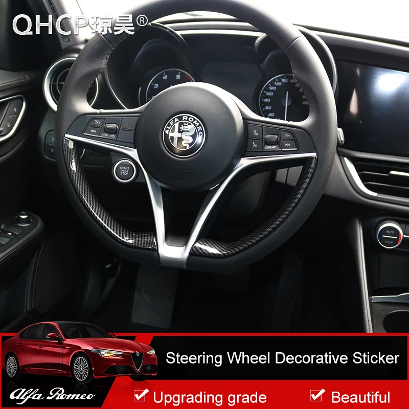 TAJIAN 1Pair ABS Carbon Fiber Car Steering Wheel Decorative Shell Stickers Cover Car Styling For Alfa Romeo Giulia Stelvio
TAJIAN 1Pair ABS Carbon Fiber Car Steering Wheel Decorative Shell Stickers Cover Car Styling For Alfa Romeo Giulia Stelvio