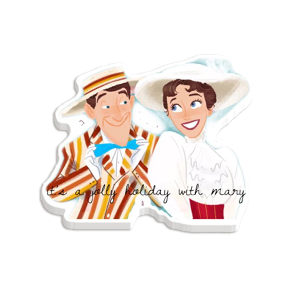 

DIY Phone Decorations 10Pcs/lots Disney Mary Poppins DIY Craft Supplies Cartoon Character Printed Flatback Planar Resin