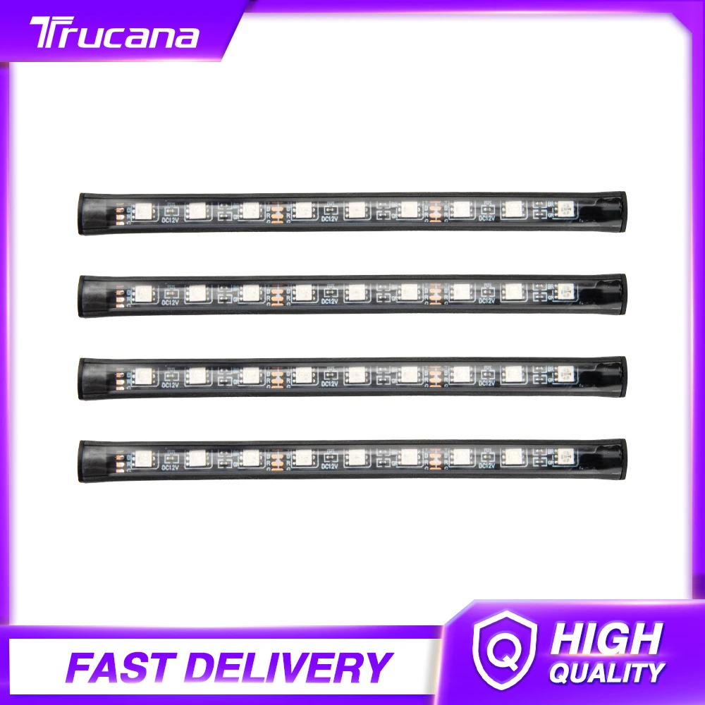 Trucana 4x Car RGB LED Strip Light LED Strip Lights Colors Car Styling Decorative Atmosphere Lamp Car Interior Light With Remote
Trucana 4x Car RGB LED Strip Light LED Strip Lights Colors Car Styling Decorative Atmosphere Lamp Car Interior Light With Remote