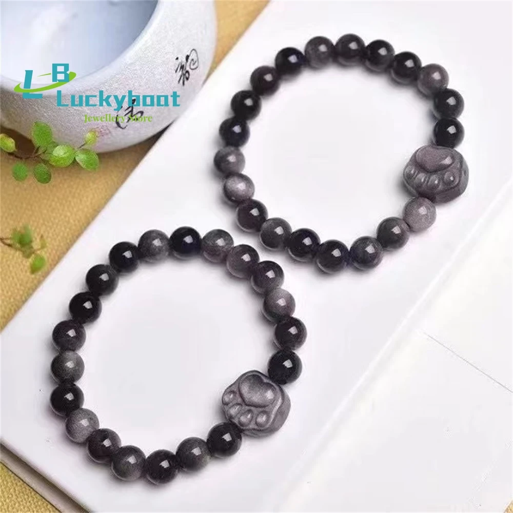 Браслет из натурального серебра обсидиана, ювелирные изделия для мужчин и женщин с кристаллами, изысканный браслет ручной работы
Браслет из натурального серебра обсидиана, ювелирные изделия для мужчин и женщин с кристаллами, изысканный браслет ручной работы